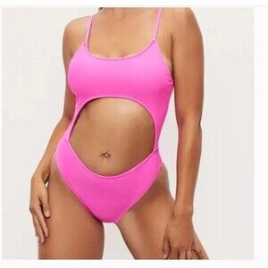Frederick's of Hollywood Palermo One-piece Swimsuit Medium Hot Pink C56